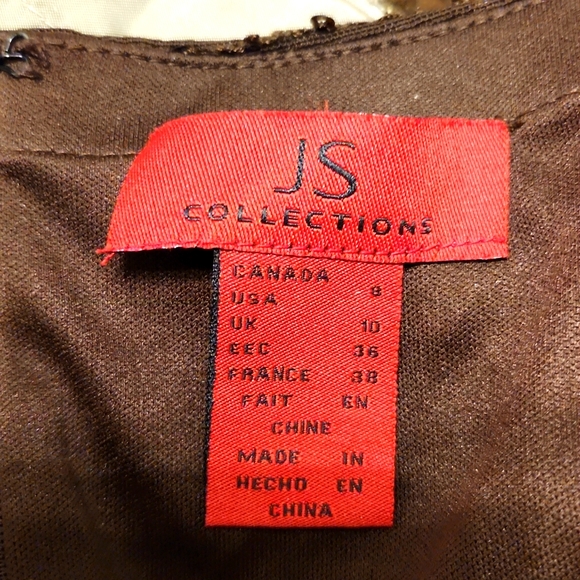 Size 8 JS Collection spaghetti strap dress with bolero jacket - Picture 5 of 8